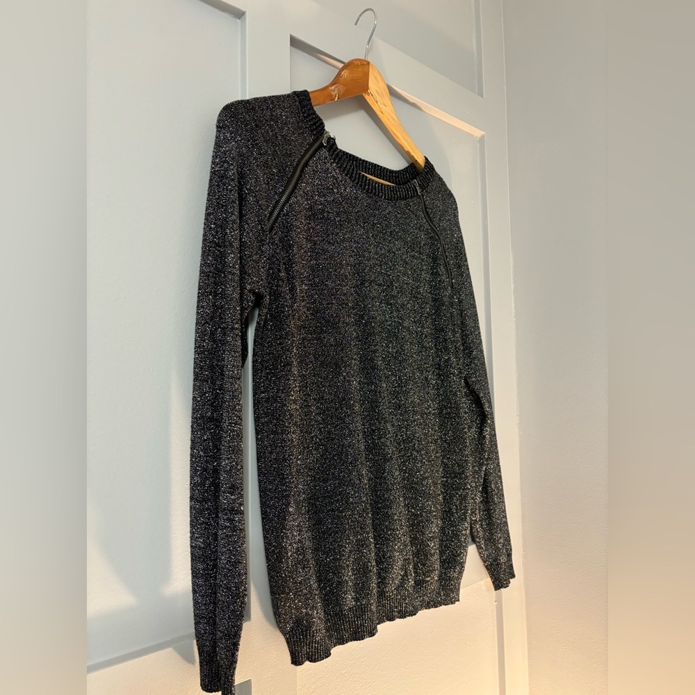 Simon Chang Pop Studio sweater (Silver Metallic and Black) - Picture 4 of 6